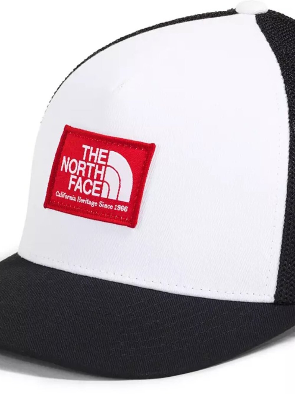 The North Face Keep It Patched Trucker Hat Black Red White NWT OS